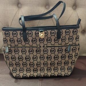 Michael Kors Brown and Black Tote Bag